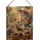 LIFE AFTER HUMANS - Squirrel Dangler Metal Signs