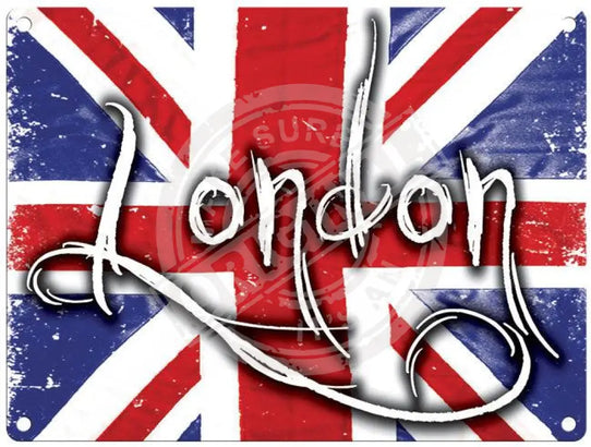 London Flag Metal Signs