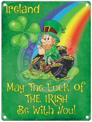 Luck Of The Irish Metal Signs