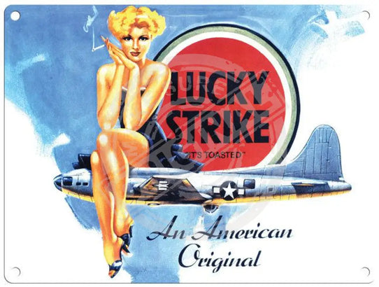 Lucky Strike Cigarettes Metal Signs