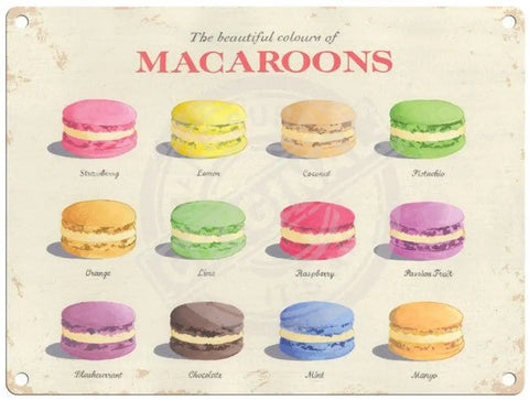 Macaroons - Martin Wiscombe Metal Signs