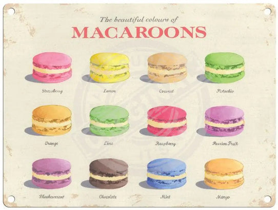 Macaroons - Martin Wiscombe Metal Signs