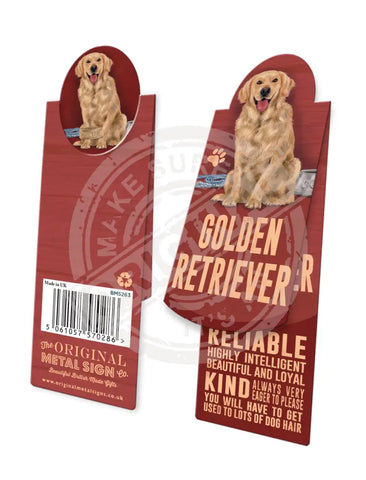 Magnetic Bookmarks - Golden Retriever Bookmark