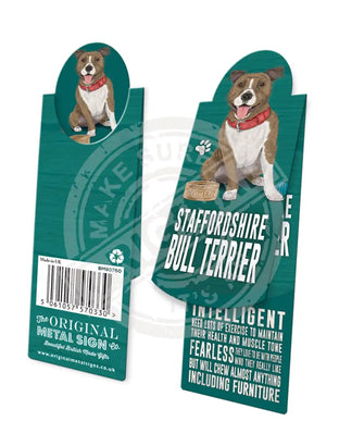 Magnetic Bookmarks - Staffy Bookmark