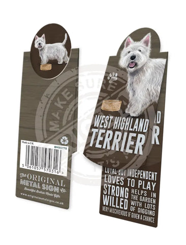 Magnetic Bookmarks - West Highland Terrier Bookmark
