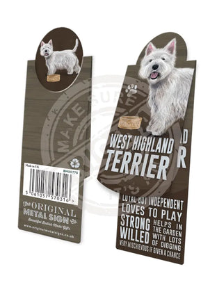Magnetic Bookmarks - West Highland Terrier Bookmark