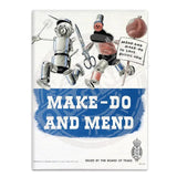 Make do and mend fridge magnet