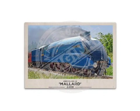 Mallard Steam Locomotive Fridge Magnet Metal Signs