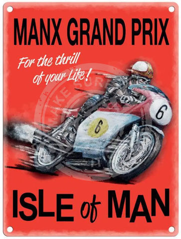 Manx Grand Prix Metal Signs