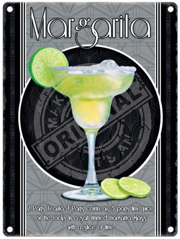 Margarita Deco Metal Signs