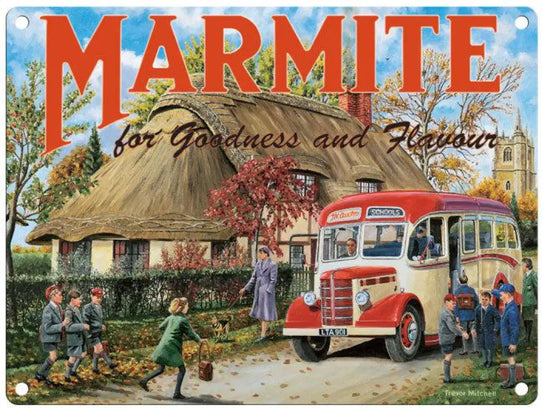 Marmite Goodness And Flavour Metal Signs