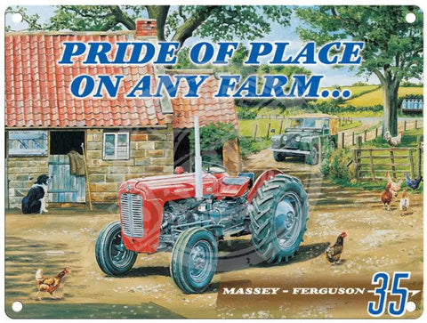 Massey Ferguson Pride Of Place Metal Signs