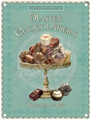 Master Chocolatier Metal Signs