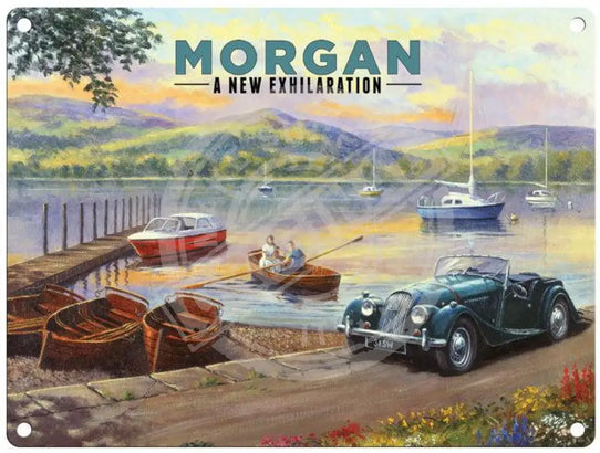 Morgan a new exhilaration metal sign