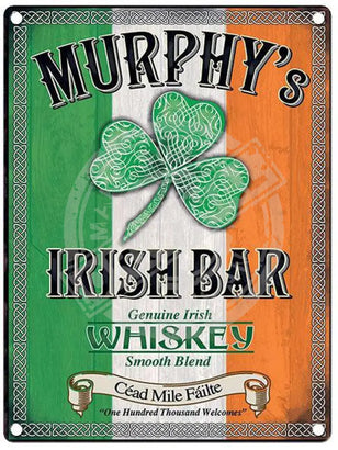 Murphy's Irish Bar metal sign