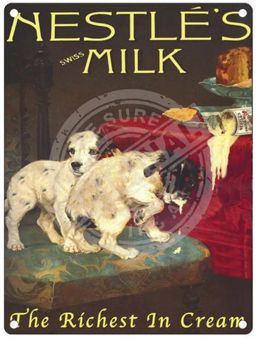 Nestle's Milk metal sign