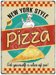 New York Pizza metal sign