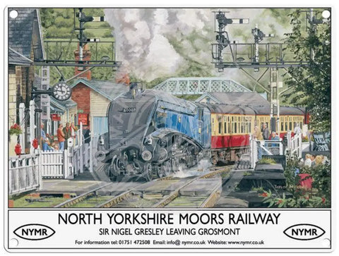 North Yorkshire Moors Railway metal sign