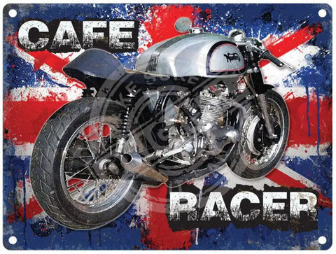 Norton motorcycle - Cafe Racer metal sign