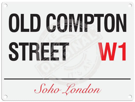 Old Compton Street W1 London street sign