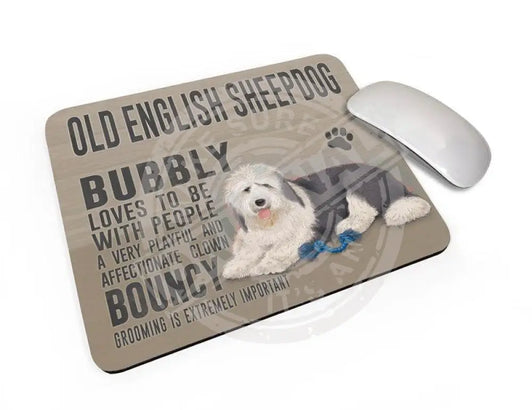 Old English Sheepdog Mouse Mat