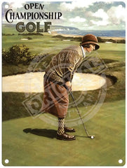Open Championship Golf metal sign
