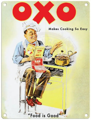 Oxo makes cooking so easy metal sign