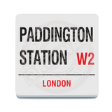 Paddington Station Melamine Coaster Metal Signs