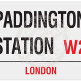 Paddington Station Mini Metal Sign 15Cm X 20Cm Signs