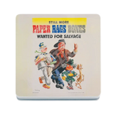 Paper Rags Bones Melamine Coaster Metal Signs