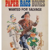 Paper Rags Bones Metal Signs