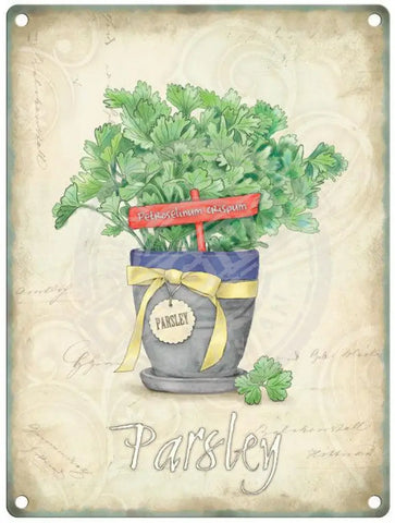 Herbs - Parsley metal sign