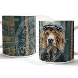 PEAKY PAWS CLUB - Beagle Mug Metal Signs