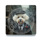 PEAKY PAWS CLUB - Bichon Frise Melamine Coaster Metal Signs