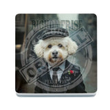 PEAKY PAWS CLUB - Bichon Frise Melamine Coaster Metal Signs