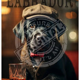 Peaky Paws Club - Black Labrador Metal Signs