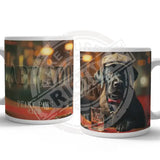 PEAKY PAWS CLUB - Black Labrador Mug Metal Signs