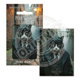 PEAKY PAWS CLUB - Black & White Cat Fridge Magnet Metal Signs