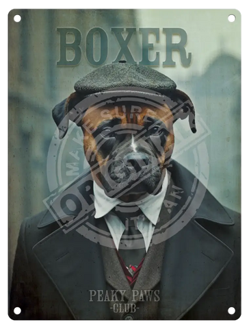 Peaky Paws Club - Boxer Metal Signs