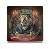 PEAKY PAWS CLUB - Bulldog Melamine Coaster Metal Signs