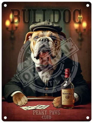 Peaky Paws Club - Bulldog Metal Signs