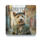 PEAKY PAWS CLUB - Cairn Terrier Melamine Coaster Metal Signs