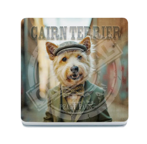 PEAKY PAWS CLUB - Cairn Terrier Fridge Magnet Metal Signs