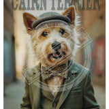 PEAKY PAWS CLUB - Cairn Terrier Mini Metal Sign 15cm x 20cm Metal Signs