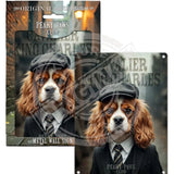 PEAKY PAWS CLUB - Cav King Charles Mini Metal Sign 15cm x 20cm Metal Signs