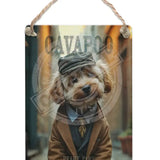 PEAKY PAWS CLUB - Cavapoo Dangler Metal Signs