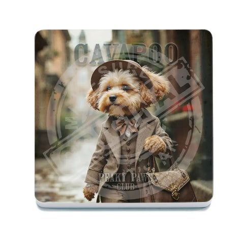 PEAKY PAWS CLUB - Cavapoo Female Fridge Magnet Metal Signs