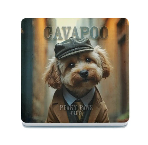 PEAKY PAWS CLUB - Cavapoo Fridge Magnet Metal Signs