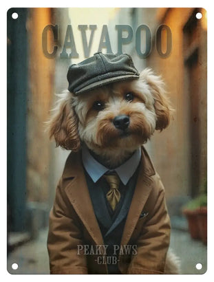 Peaky Paws Club - Cavapoo Metal Signs