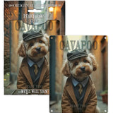 PEAKY PAWS CLUB - Cavapoo Mini Metal Sign 15cm x 20cm Metal Signs